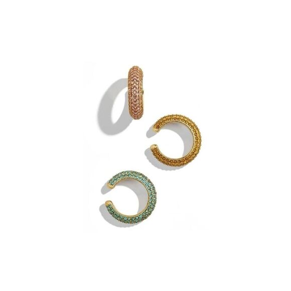 Rhinestone Ear Cuff Set Unique Shiny Decoration Retro Style Jewelry Exquisite - Picture 9 of 11